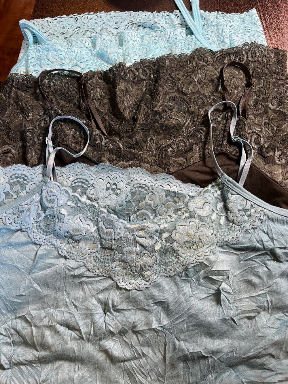3 Lace-Trim Camisole Slip for Women